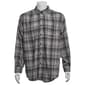 Mens Big & Tall Mountain Ridge Flannel Shirt-Charcoal/Grey/White - image 2