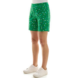 Womens Zac & Rachel Pull-On Dots Shorts - Jelly Bean