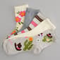 Girls wecycle.(R) 5pk. Mid Crew Cowgirl Floral Scalloped Cuff Socks - image 1