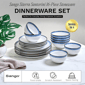 Sango Siterra Santorini 16pc. Blue Round Dinnerware Set - image 2