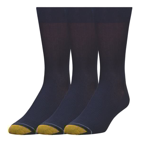 Mens Gold Toe&#174; 3pk. Metropolitan Dress Crew Socks