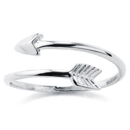 Polished Sterling Silver Arrow Wrap Ring