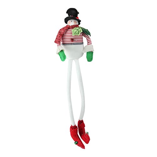 Northlight Seasonal 24in. Poseable Plush Snowman Shelf...
