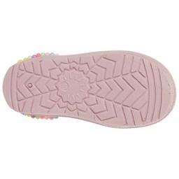 Little Girls Josmo Pink Scuff with Beads Clogs