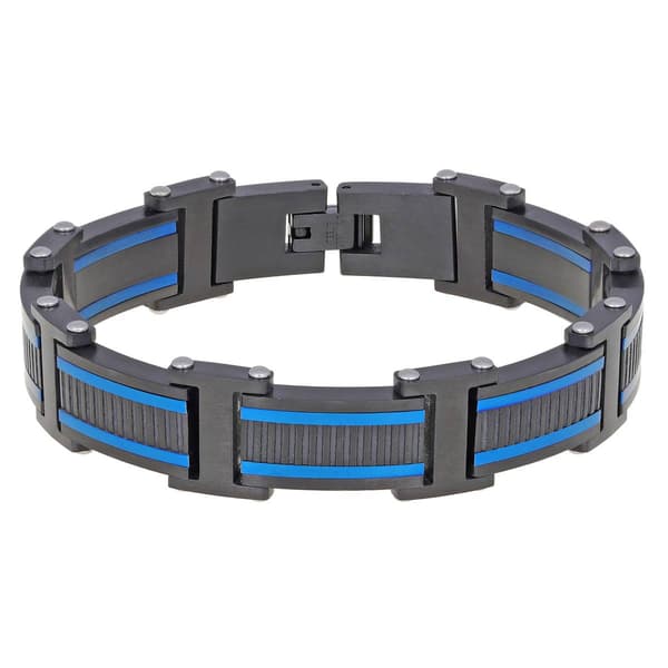 Mens Lynx Stainless Steel Link Bracelet