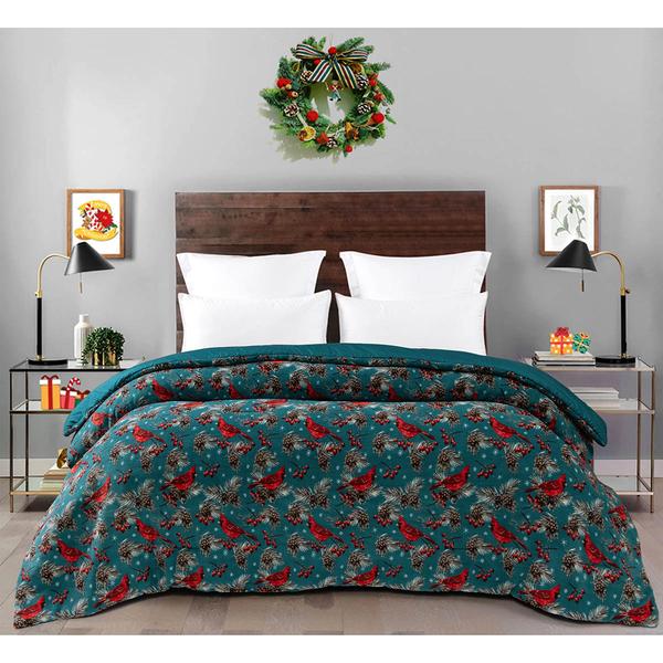 Ashley Cooper(tm) Caroling Cardinal Plush Comforter - image 