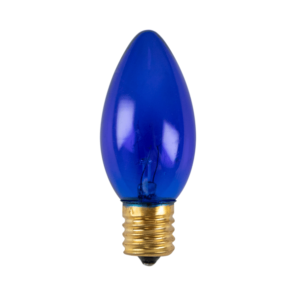 Northlight 25pc. Incandescent C9 Blue Christmas Replacement Bulbs