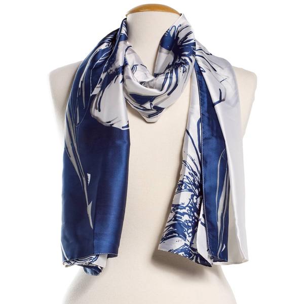 Womens Renshun Floral Oblong Scarf - image 