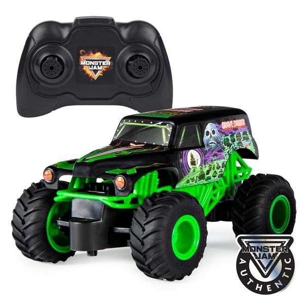 Spin Master Grave Digger Remote Control 1.24 Scale Car - image 