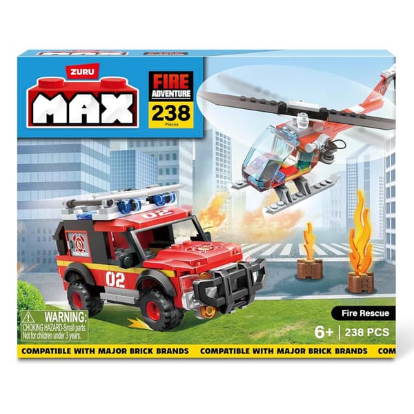 Zuru Max Fire Station Brick Box Playset