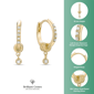 Brilliant Grown Gold-Plated Lab-Grown Diamond Accent Earrings - image 5