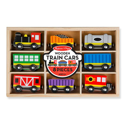 Melissa &amp; Doug(R) Wooden Train Cars - image 