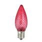 Sienna 4pk. C7 Red Faceted Christmas Replacement Bulbs - image 1