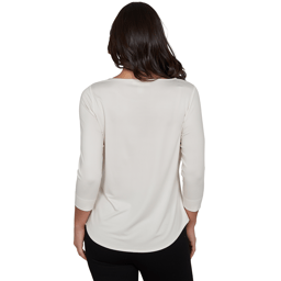 Womens Emaline Key Items 3/4 Sleeve Martini Cat Graphic Tee