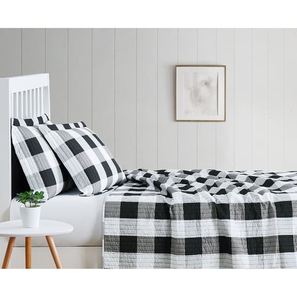 Truly Soft Everyday Buffalo Plaid Quilt Set