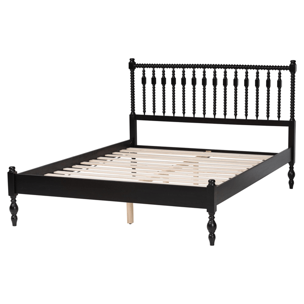 Baxton Studio Callison Spindle Farmhouse Platform Full Bed