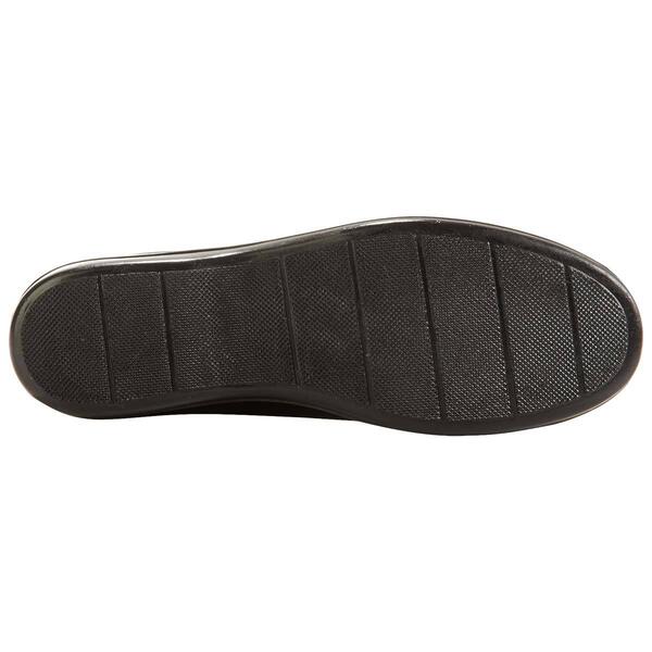 Womens Easy Street Evita Croc Loafers - Black Croc