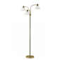 HomeRoots 69 Gold Three Light Tree Floor Lamp With Clear Plasti - image 1