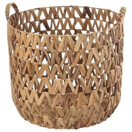 Large Open Weave Water Hyacinth Basket