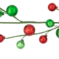 Northlight 4ft. Green & Red Ball Ornament Christmas Garland - image 2