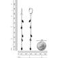 Gemminded Sterling Silver Oval Black Onyx Earrings - image 4