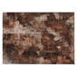 HomeRoots Orange Floral Washable Non Skid Indoor Outdoor Accent - image 2