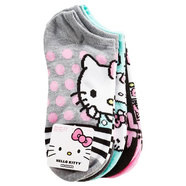 Girls Hello Kitty(R) 5pk. No Show Socks - image 