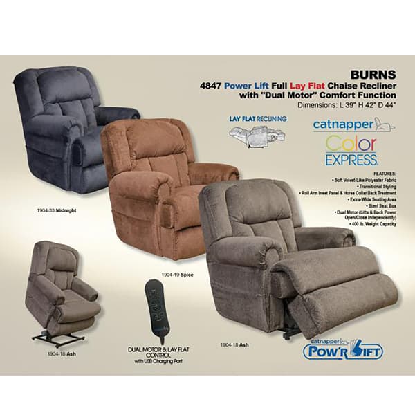 Catnapper Burns Power Lift Recliner