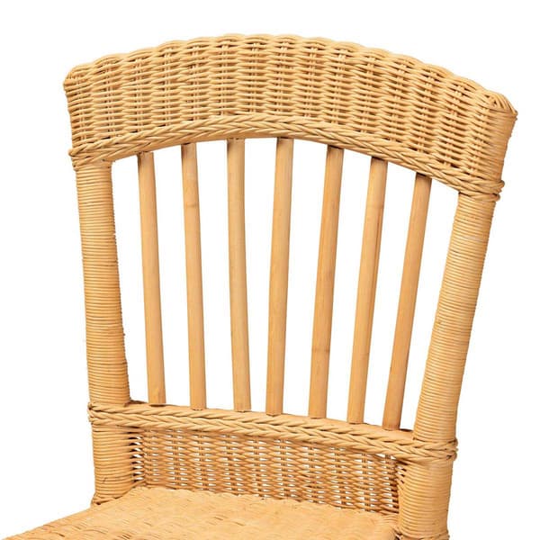 bali & pari Barito Modern Natural Rattan Counter Stool