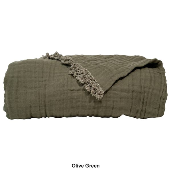 Truly Soft Textured Organic Throw Blanket