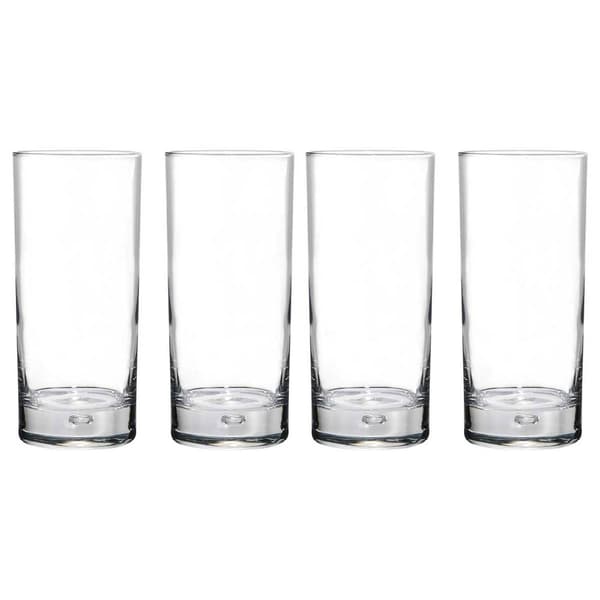 Home Essentials Red Series 17oz. Hiball Glasses - Set of 4
