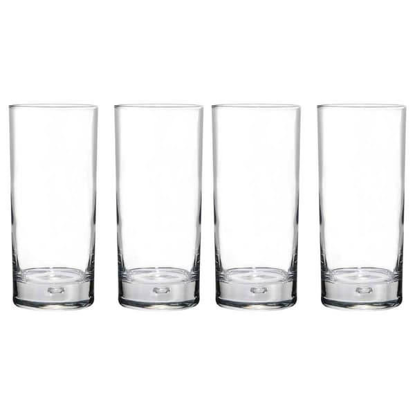 Home Essentials Red Series 17oz. Hiball Glasses - Set of 4