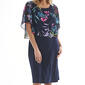 Womens Connected Apparel  Floral Poncho A-Line Dress - image 3