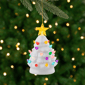 Northlight Mini LED Retro White Christmas Tree with Star Ornament - image 1