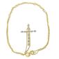 Haus of Brilliance 10kt. Gold Plated Diamond Cross Pendant - image 2