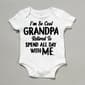 Baby Unisex (NB-9M) Babies With Attitude Grandpa Retired Bodysuit - image 1