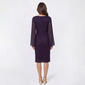 Womens Connected Apparel Long Sleeve Chevron Sheath Dress - image 2