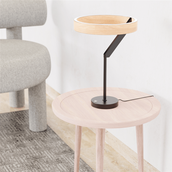Infibrite Modern 18in. Angled LED Table Lamp