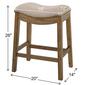 New Ridge Home Goods Sadie Natural Wood Counter-Height Barstool - image 7