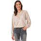 Womens Democracy Blouson Sleeve Lace Applique Solid Sweater - image 2