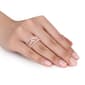 Gemstone Classics™ Morganite & Lab Created Sapphire Bridal Set - image 5