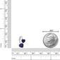 Gemminded 925 Sterling Silver 5mm Heart Created Sapphire Pendant - image 4