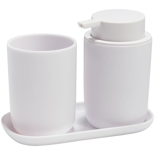 3Pc White Bathroom Set - image 