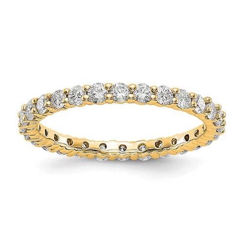 Endless Affection(tm) 14kt. Yellow Gold Prong Eternity Band - image 