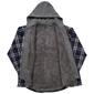 Mens Smith''s Sherpa Lined Flannel Shirt Jacket - Navy/Black - image 2