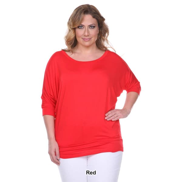 Plus Size White Mark Tunic