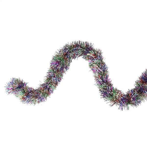 Northlight 50ft. Multicolor Shiny Foil Tinsel Christmas Garland
