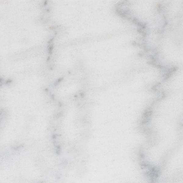 Baxton Studio Parkin C-Shaped End Table with Marble Tabletop