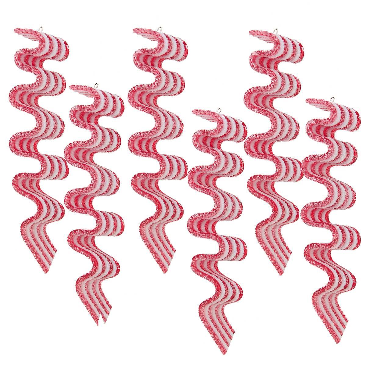 Northlight Seasonal 6ct. Ribbon Candy Christmas Ornament Set