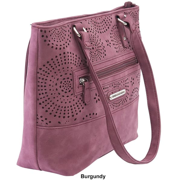 Stone Mountain Nubuck Perforated Vinyl Donna Tote